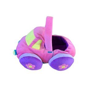 SKM Pink Truck Car Easter Treat Basket 13x11x10 Plush